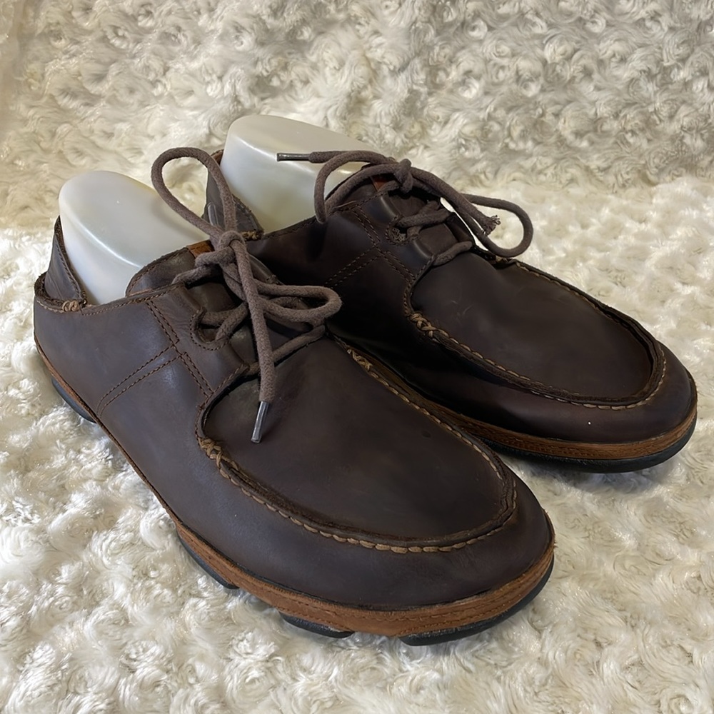 Olukai Ohana lace up Nubuck shoes for men